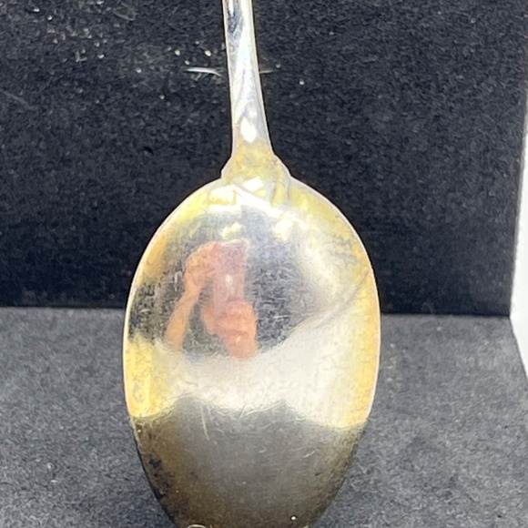 Antique, Gorham Silver Baby Spoon w/Flowers - Picture 6 of 7